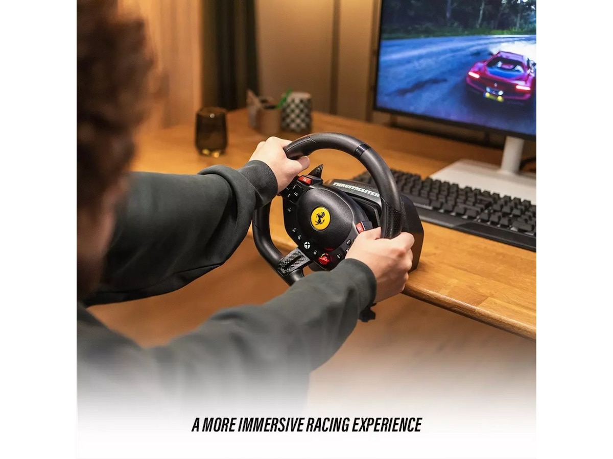Thrustmaster T98-X Ferrari 296 GTS Racing Wheel Ratt och pedaler