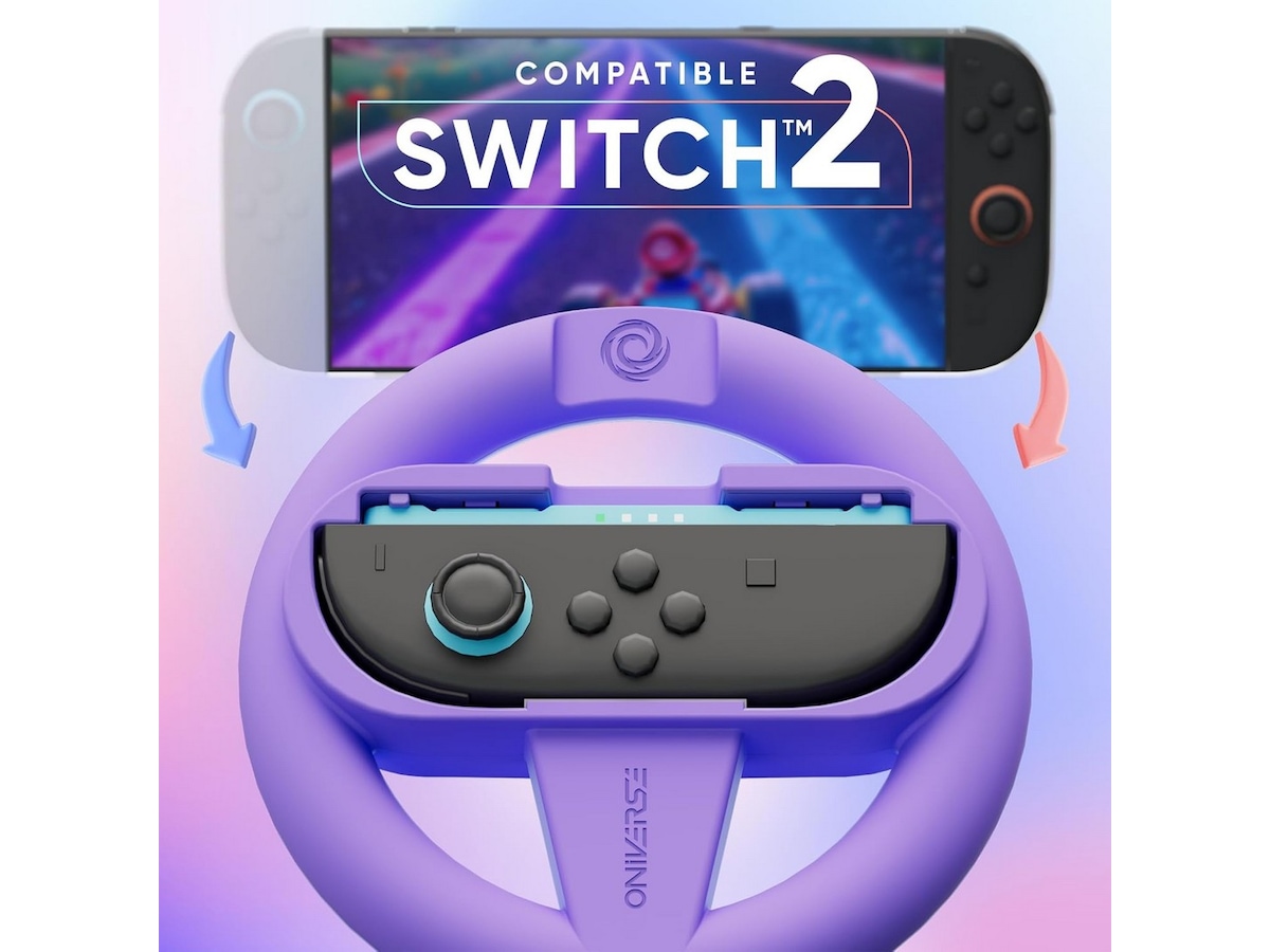 Oniverse 4-pack racingshjul för Switch 2 Tillbehör till spelkonsoler
