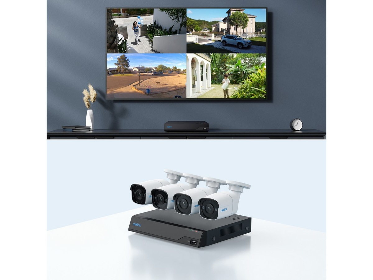 Reolink NVS8-5MB4 NVR med 4 kameror Övervakningskamera