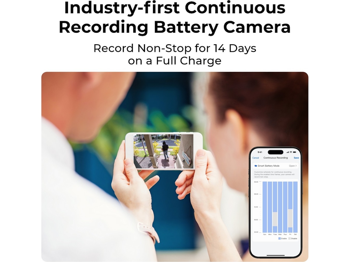 Reolink Home Hub med 2X Altas-kamera Övervakningskamera