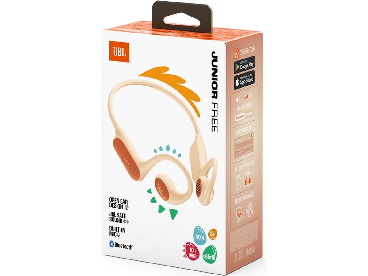 JBL Junior Free trådlösa hörlurar (peach) Hörlurar