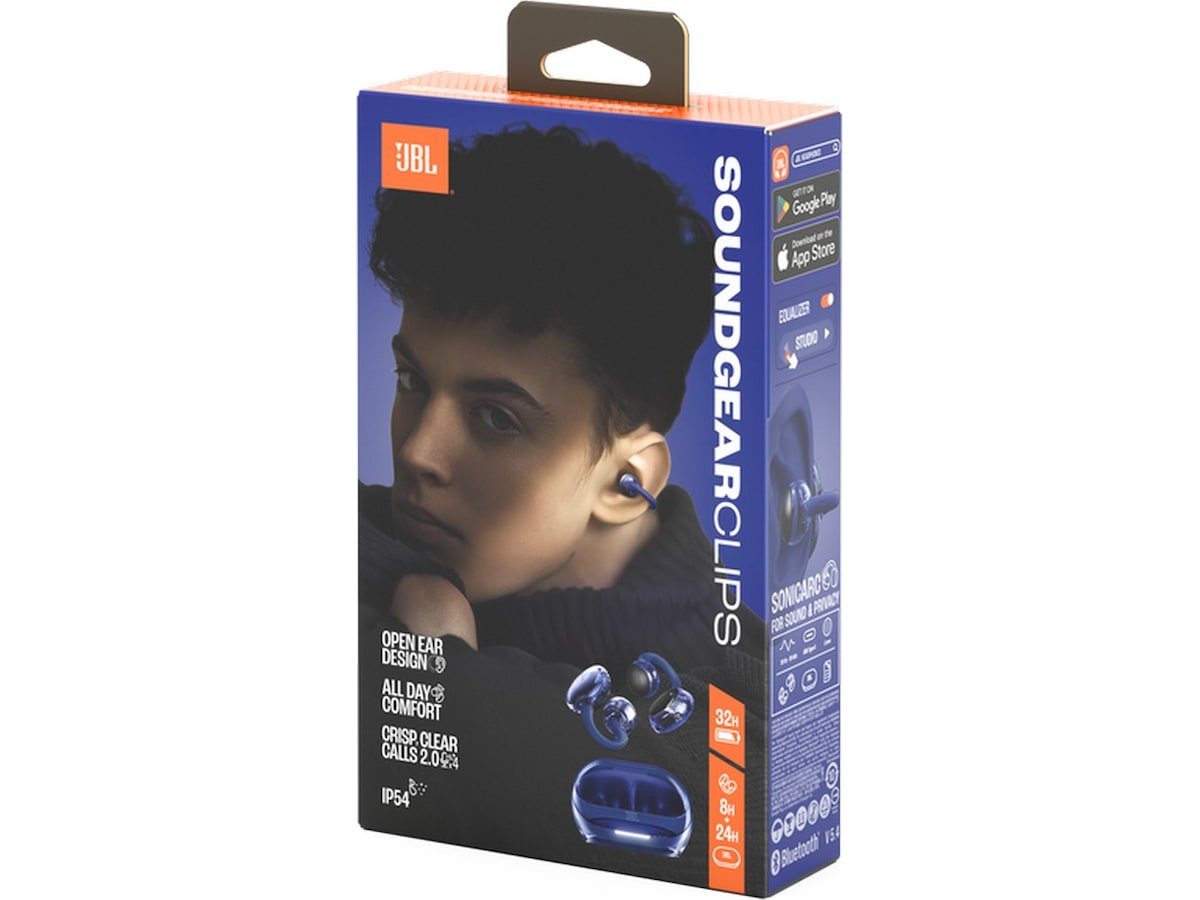 JBL Soundgear Clips trådlösa öronproppar (blå) In-ear hörlurar