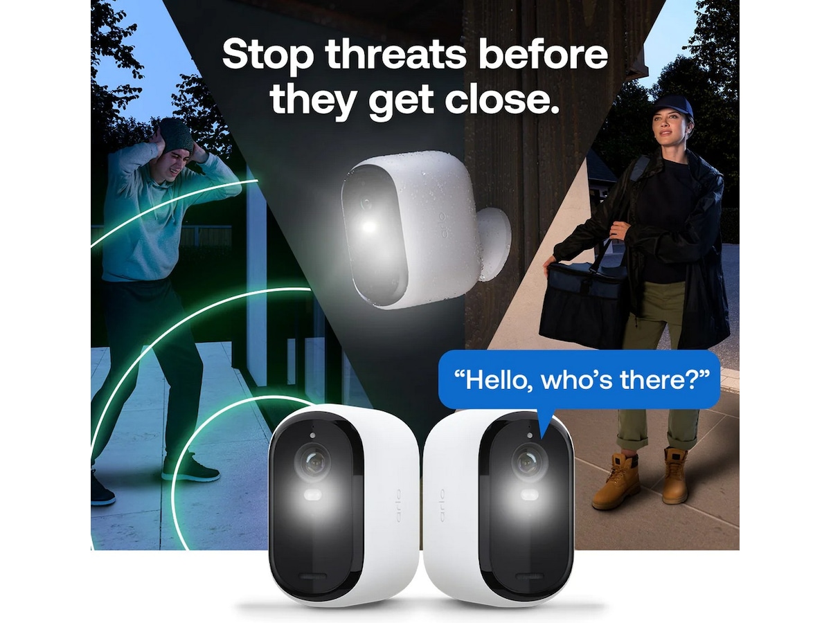 Arlo Essential 3 XL övervakningskamera 2-pack Övervakningskamera