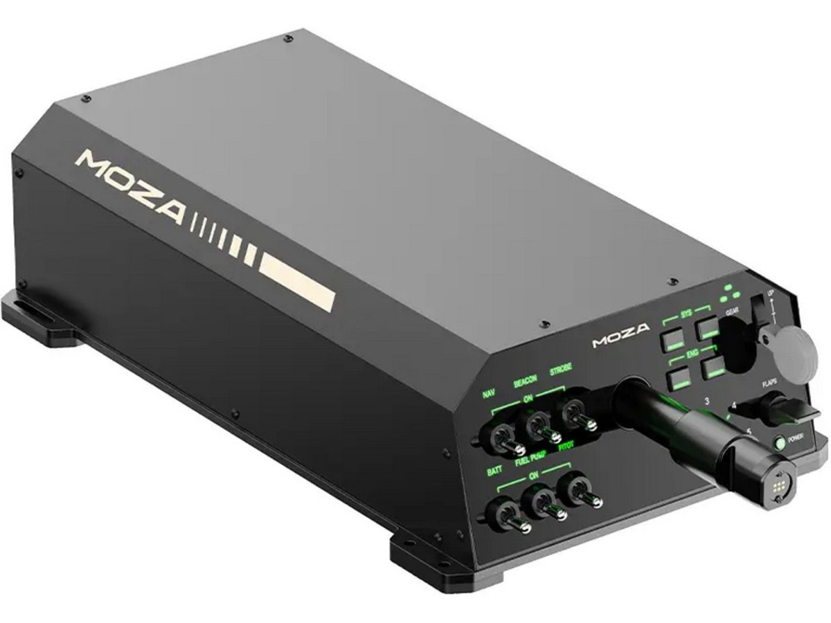 MOZA AY210 styrhornsbas force feedback Ratt och pedaler