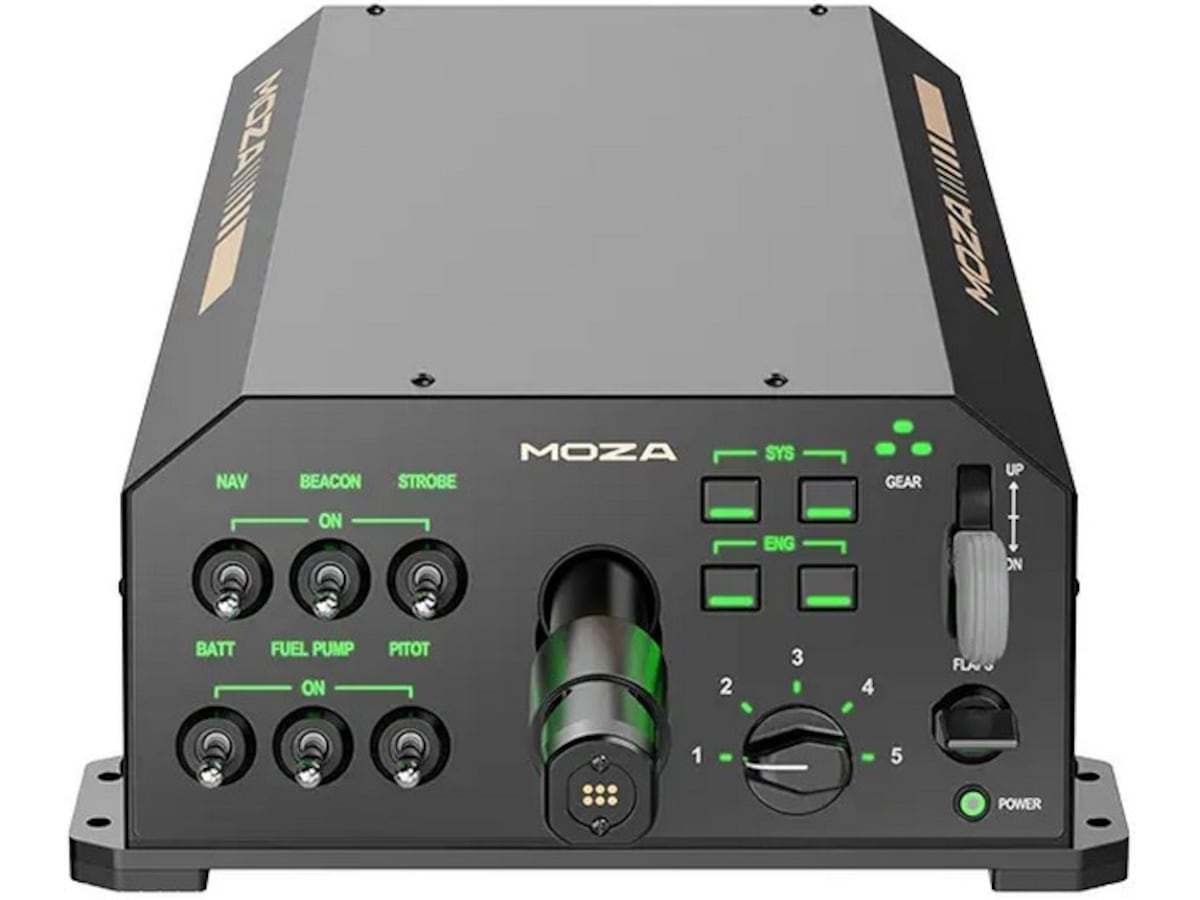 MOZA AY210 styrhornsbas force feedback Ratt och pedaler