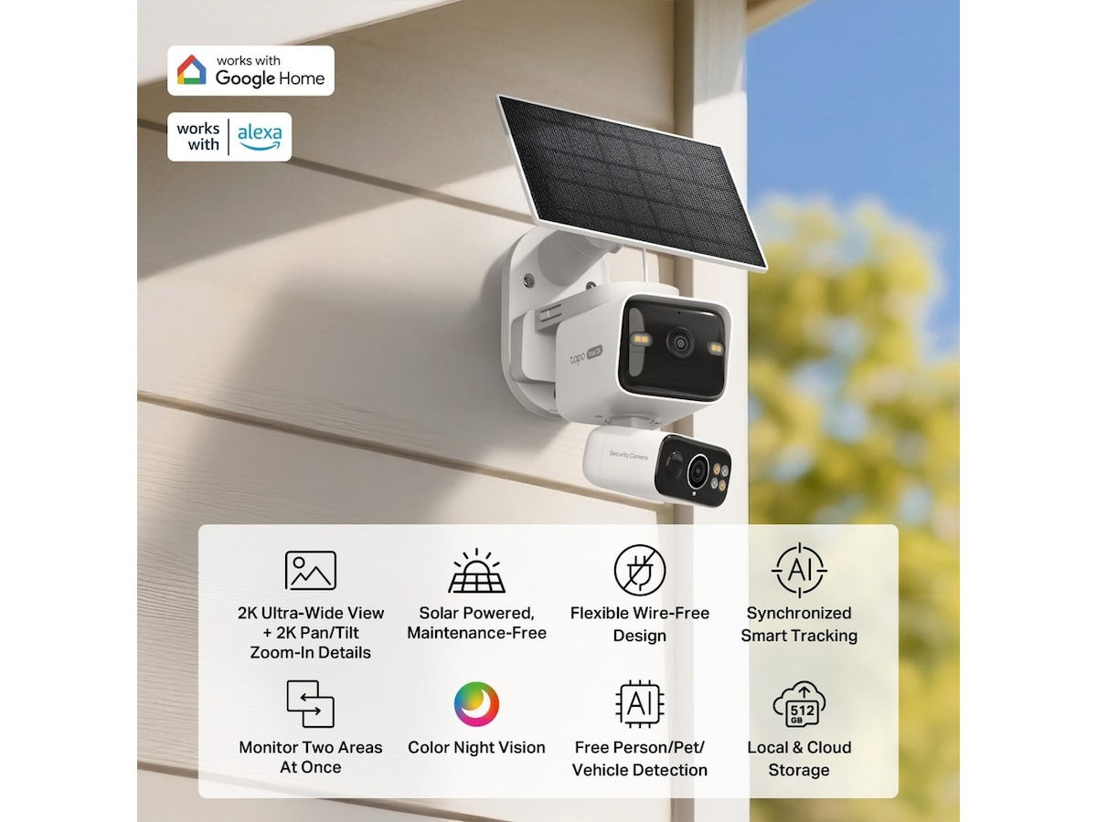 TP-Link Tapo C645D KIT övervakningskamera, solcellsdriven Övervakningskamera