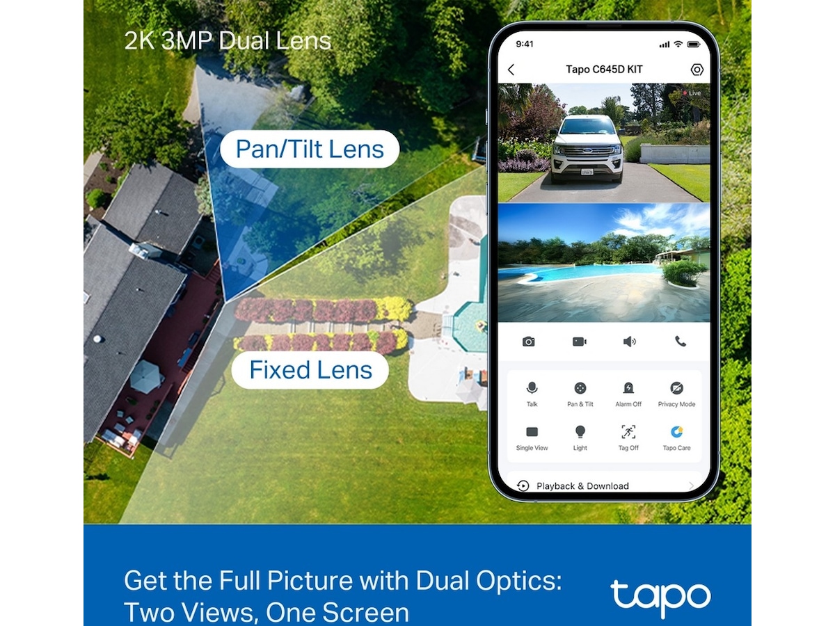 TP-Link Tapo C645D KIT övervakningskamera, solcellsdriven Övervakningskamera
