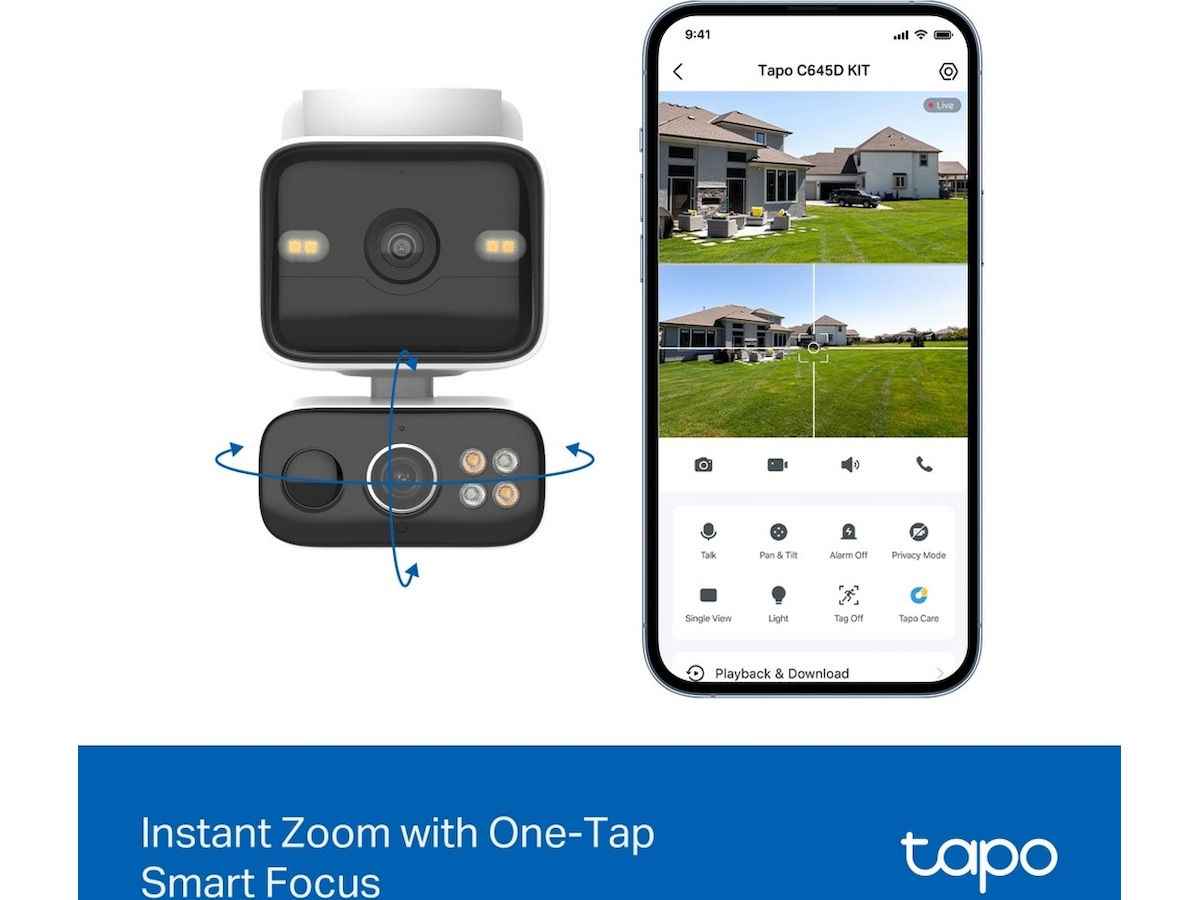 TP-Link Tapo C645D KIT övervakningskamera, solcellsdriven Övervakningskamera