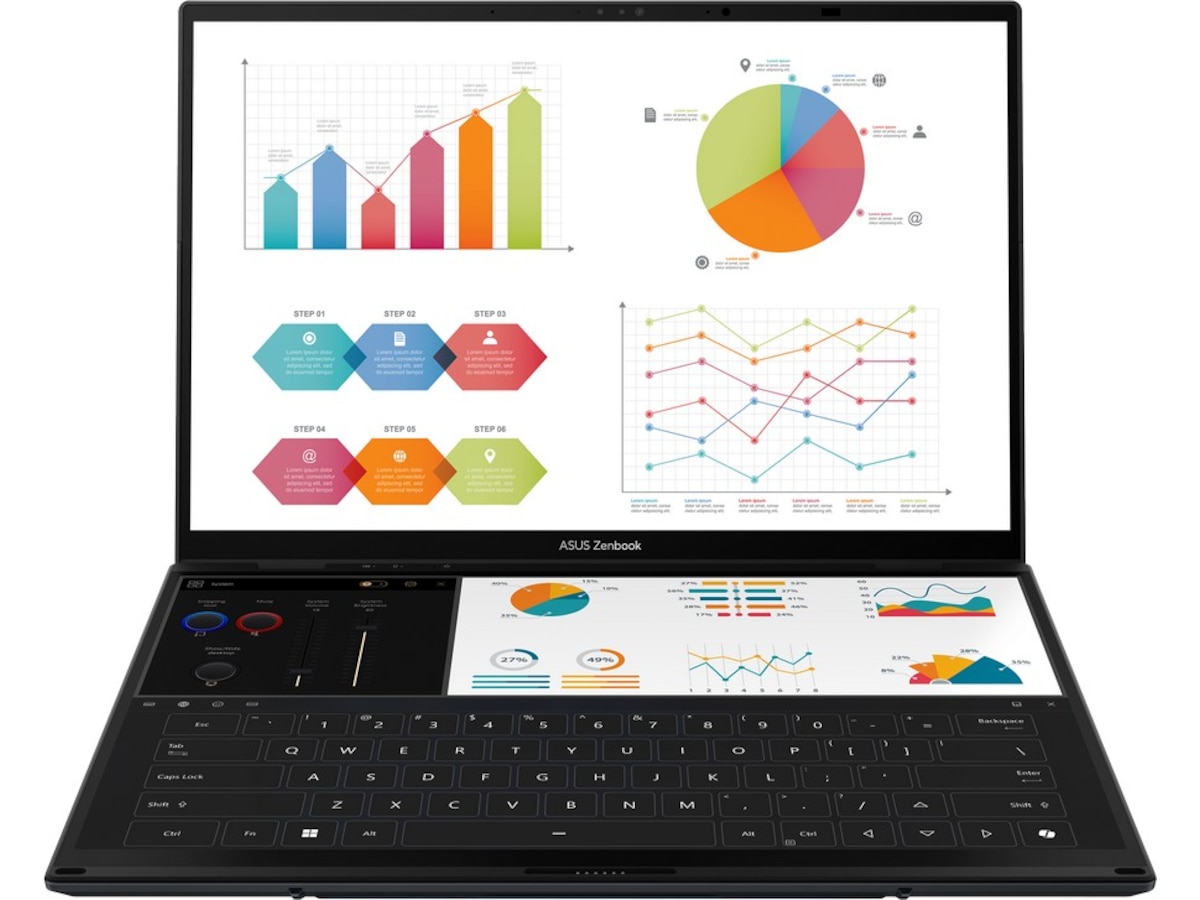 ASUS Zenbook Duo UX8406CA 14" FHD OLED pekskärm Datorer - Bärbara / laptop