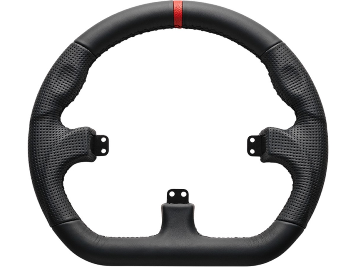 Asetek Closed D rattkrans läder (svart) Ratt och pedaler