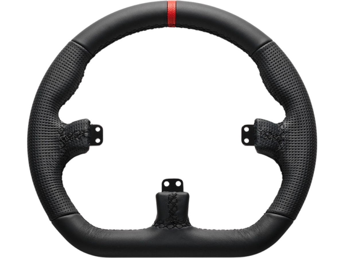 Asetek Closed D rattkrans läder (svart) Ratt och pedaler