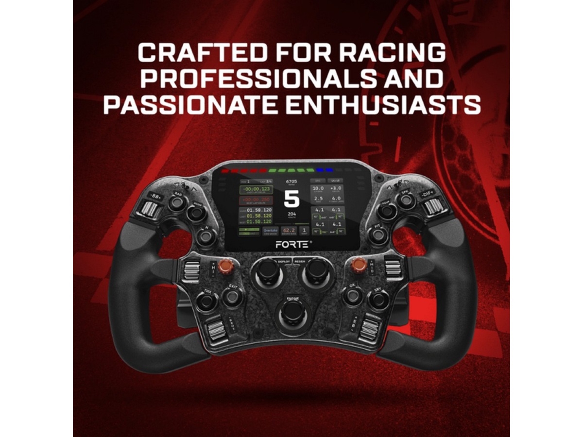 Asetek Forte Formula Pro ratt Ratt och pedaler