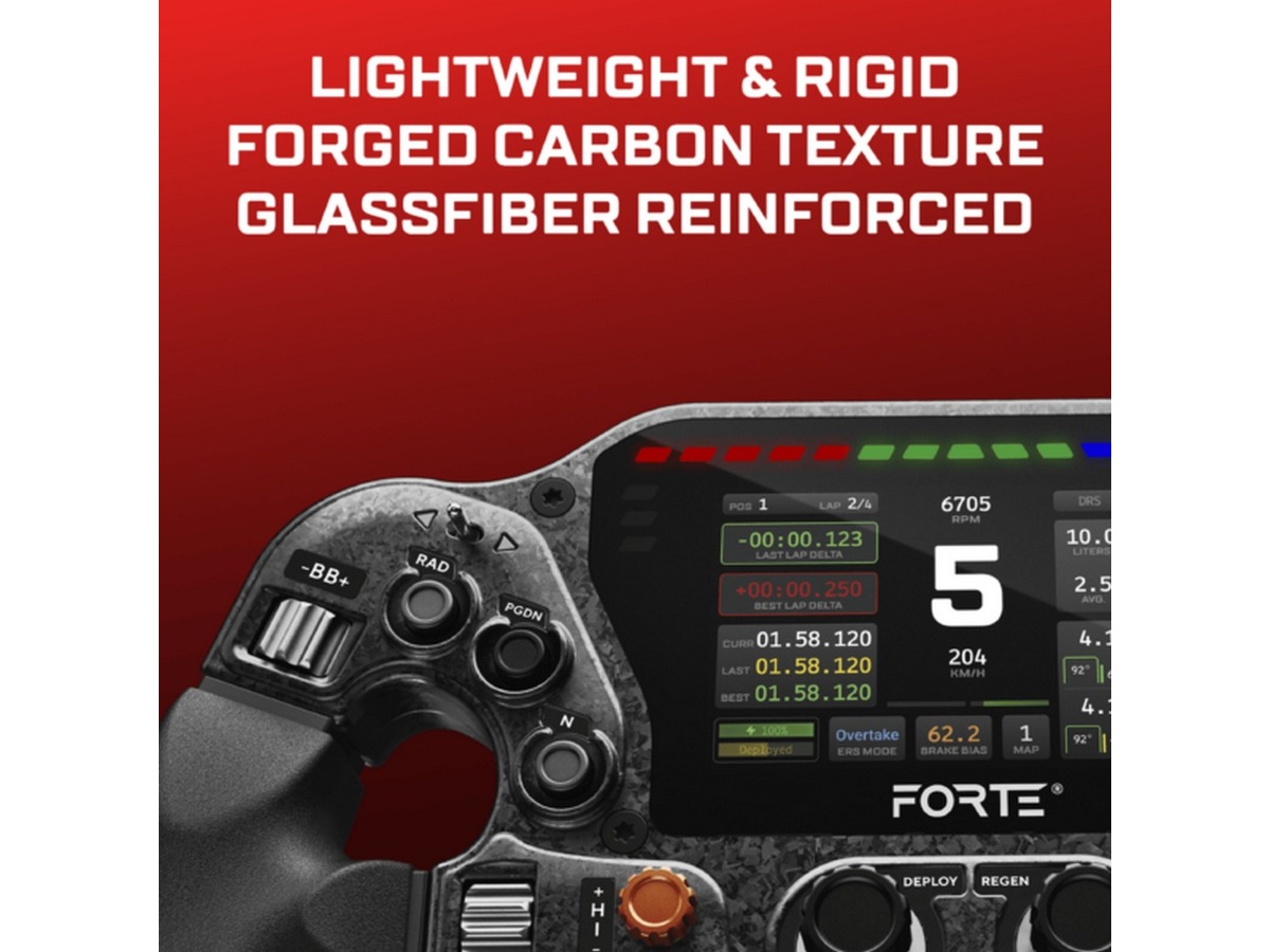 Asetek Forte Formula Pro ratt Ratt och pedaler