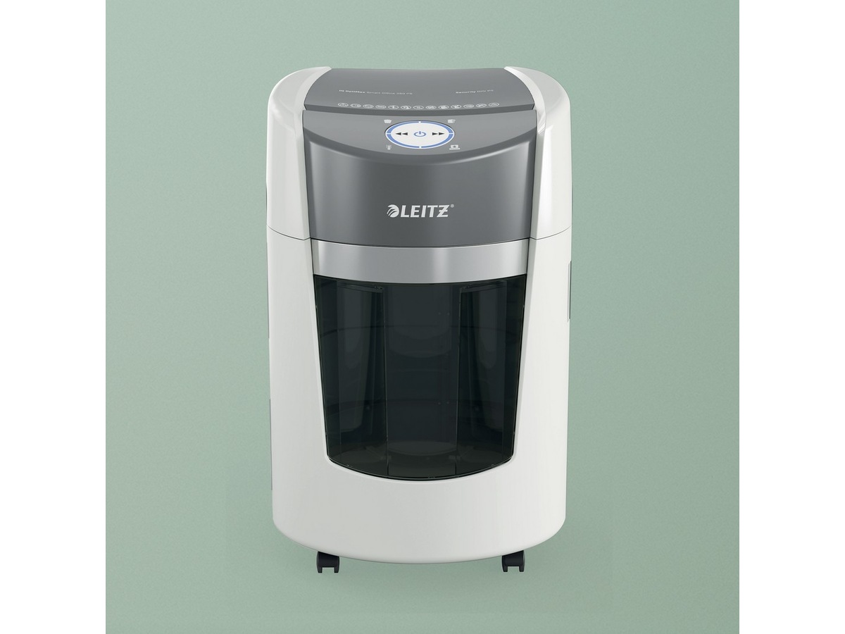 Leitz Dokumentförstörare IQ OptiMax Small Office 350 Mikroskärning P5 Dokumentförstörare