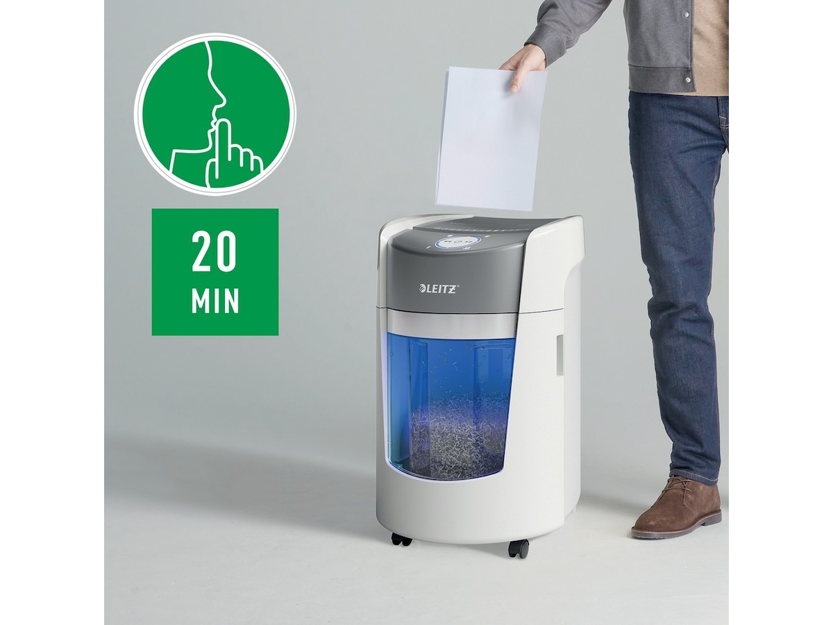 Leitz Dokumentförstörare IQ OptiMax Small Office 350 Mikroskärning P5 Dokumentförstörare