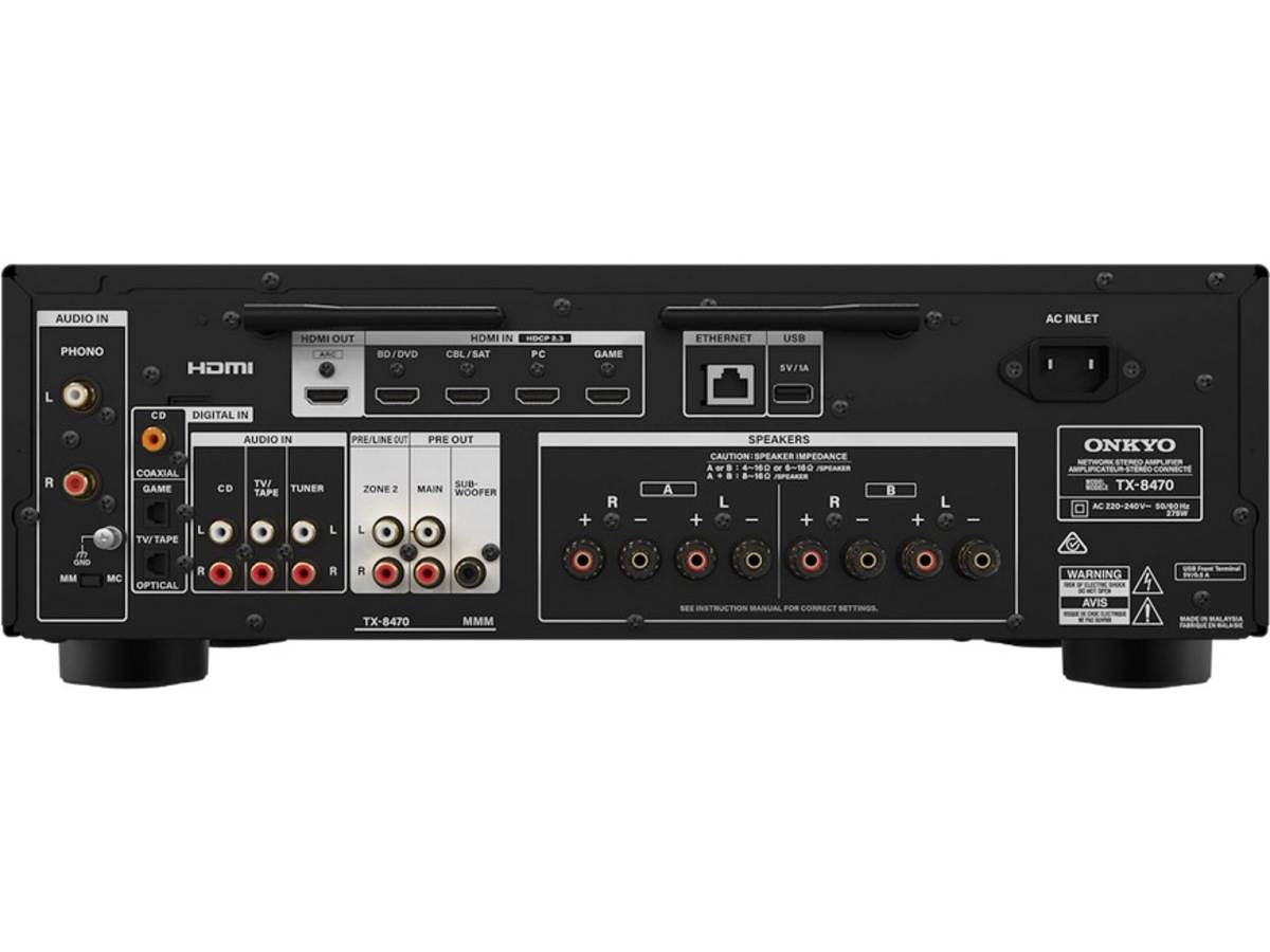 Onkyo TX-8470 stereo nätverksmottagare Receiver