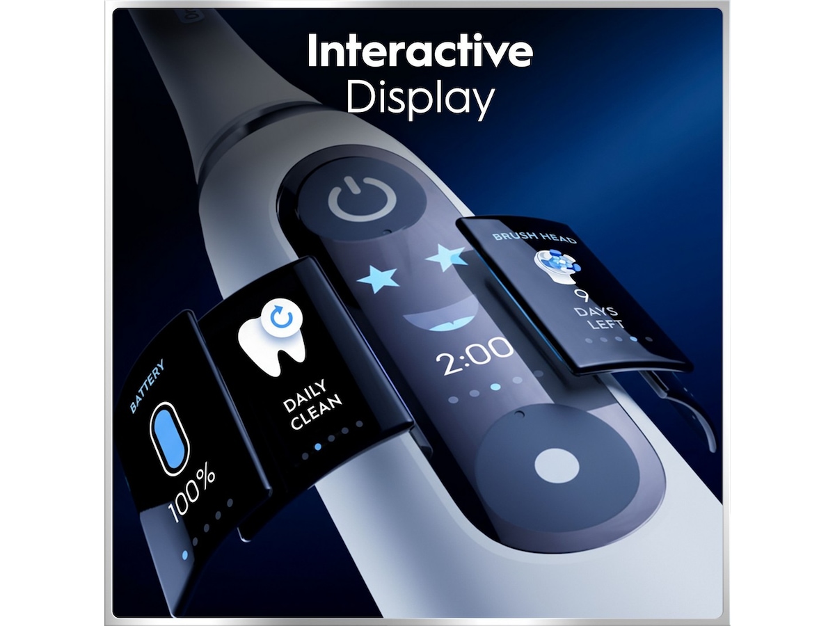 Oral-B iO6 elektrisk tandborste (grå) Tillbehör till tandvård