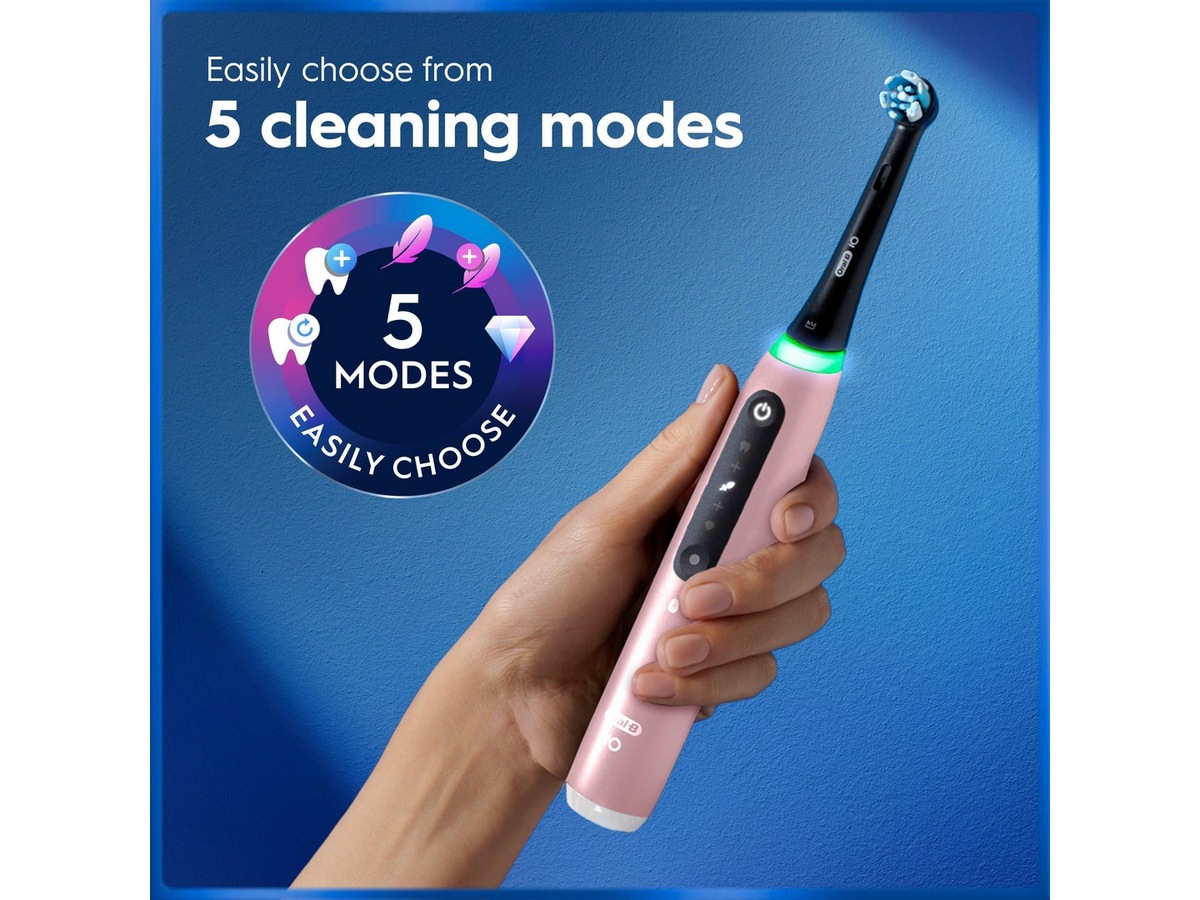 Oral-B iO5 elektrisk tandborste (rosa) Tillbehör till tandvård
