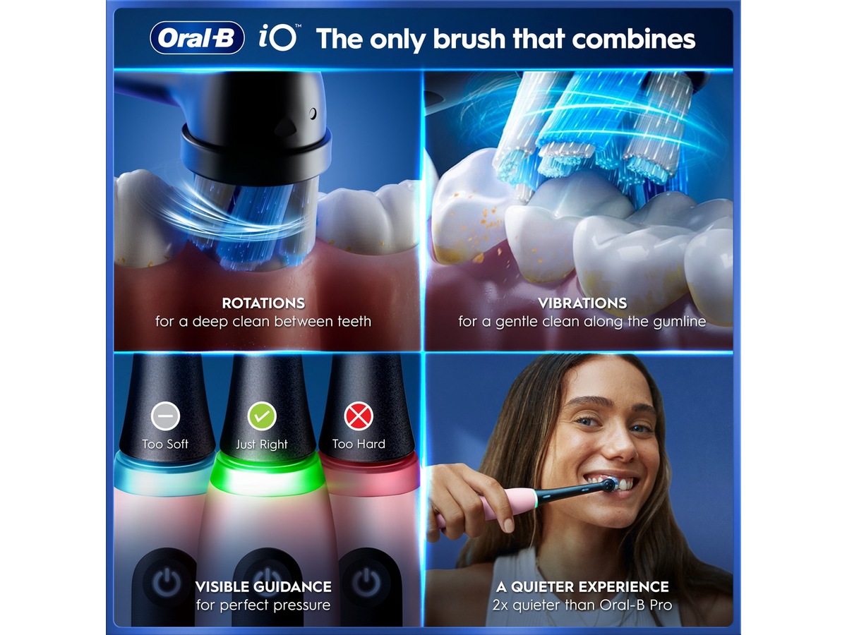 Oral-B iO5 elektrisk tandborste (rosa) Tillbehör till tandvård