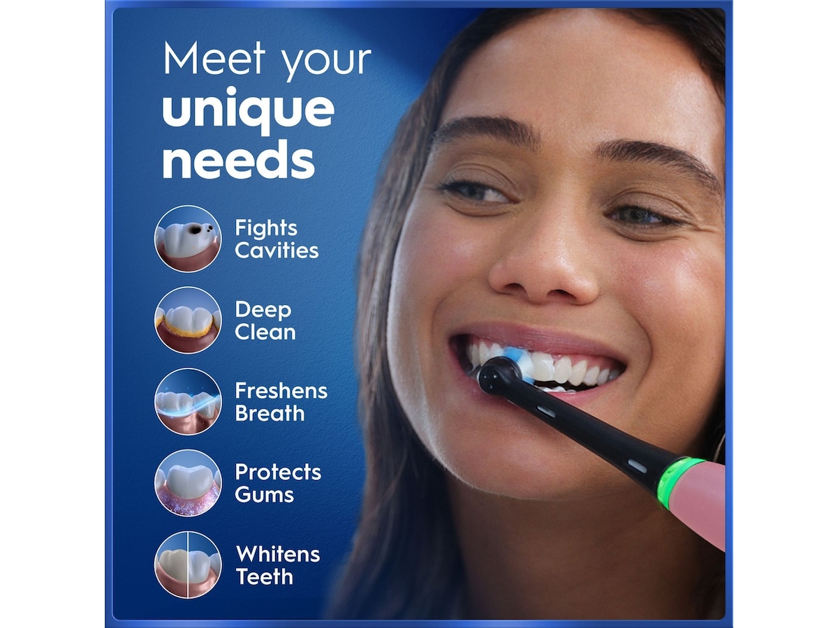 Oral-B iO5 elektrisk tandborste (rosa) Tillbehör till tandvård