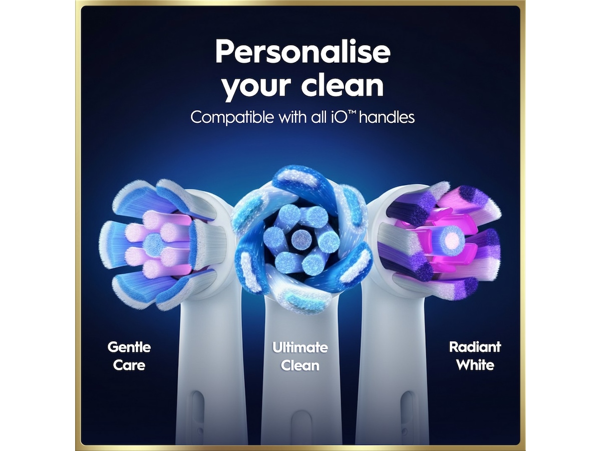 Oral-B iO9 elektrisk tandborste (rosa) Tillbehör till tandvård