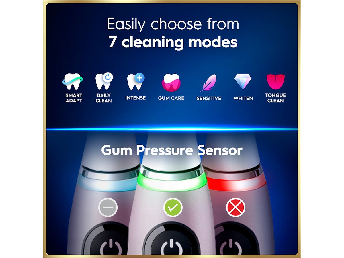 Oral-B iO9 elektrisk tandborste (rosa) Tillbehör till tandvård