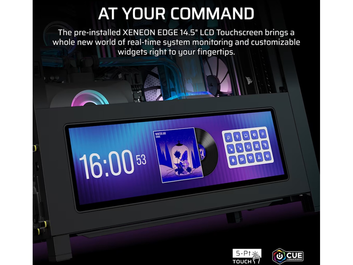 Corsair Frame 4000D LCD RS Performance midi torn (svart) Midi tower