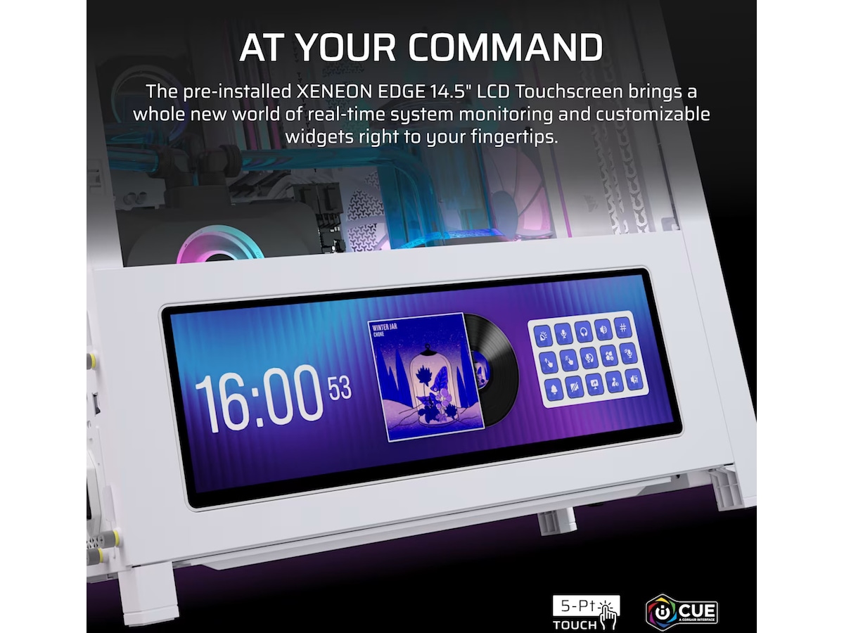 Corsair Frame 4000D LCD RS Performance mid tower (vit) Midi tower