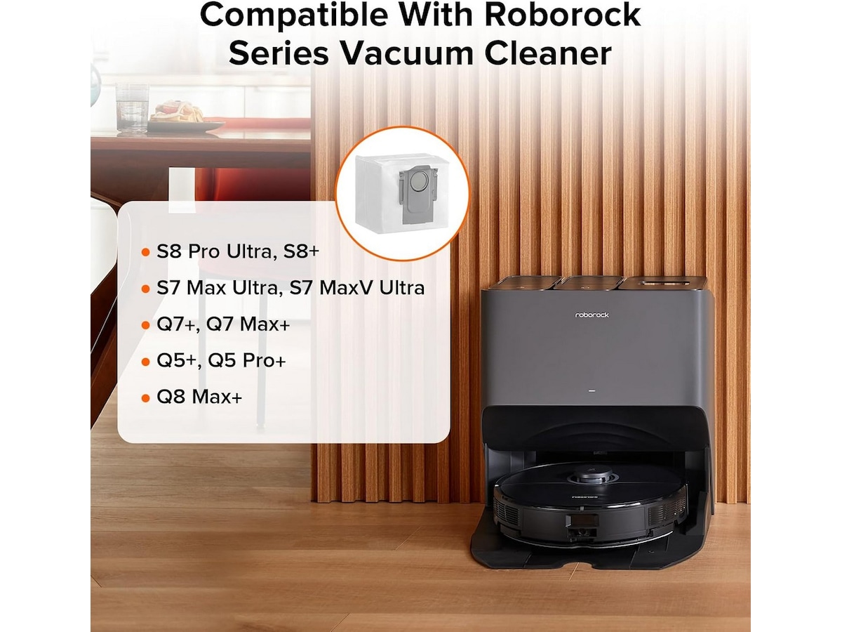 Roborock støvpose opladningsdock 3 stk Tillbehör för dammsugare & rengöring