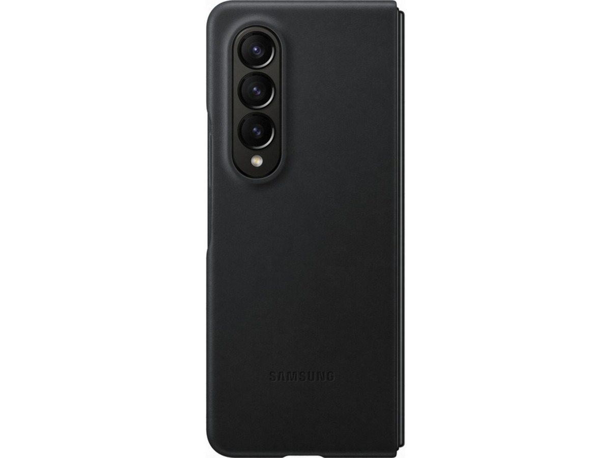 Samsung Galaxy Z Fold4 Leather Skal (svart) Mobilskal