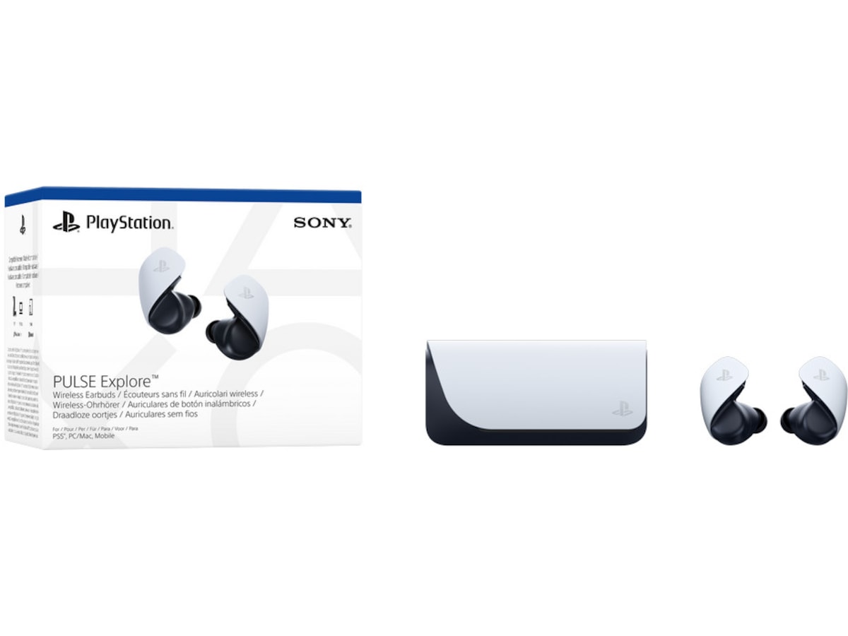 PlayStation Pulse Explore trådlösa hörlurar (vit) Gamingheadset