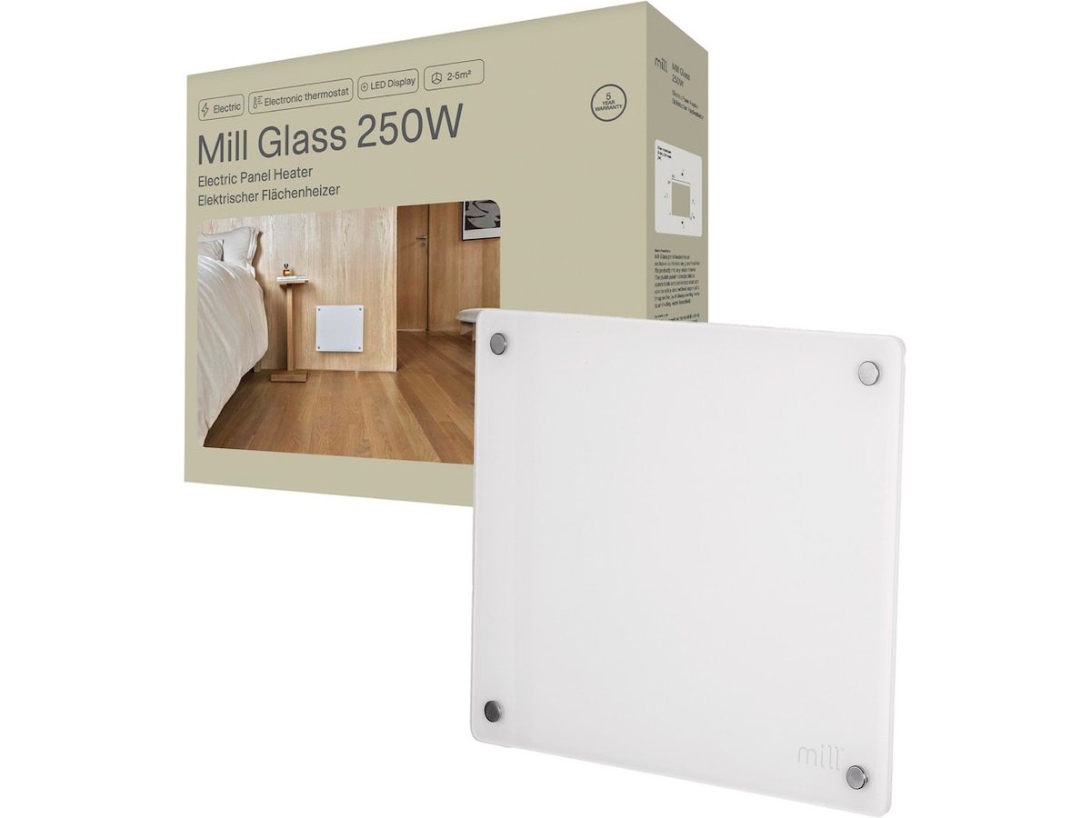 Mill Glass MB250 Panelelement 250W (vit) Panelelement