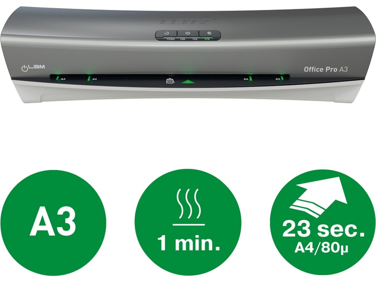 Leitz iLAM Office Pro lamineringsmaskin A3 Laminatorer