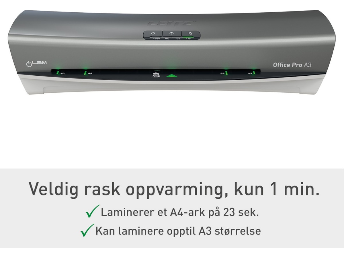 Leitz iLAM Office Pro lamineringsmaskin A3 Laminatorer