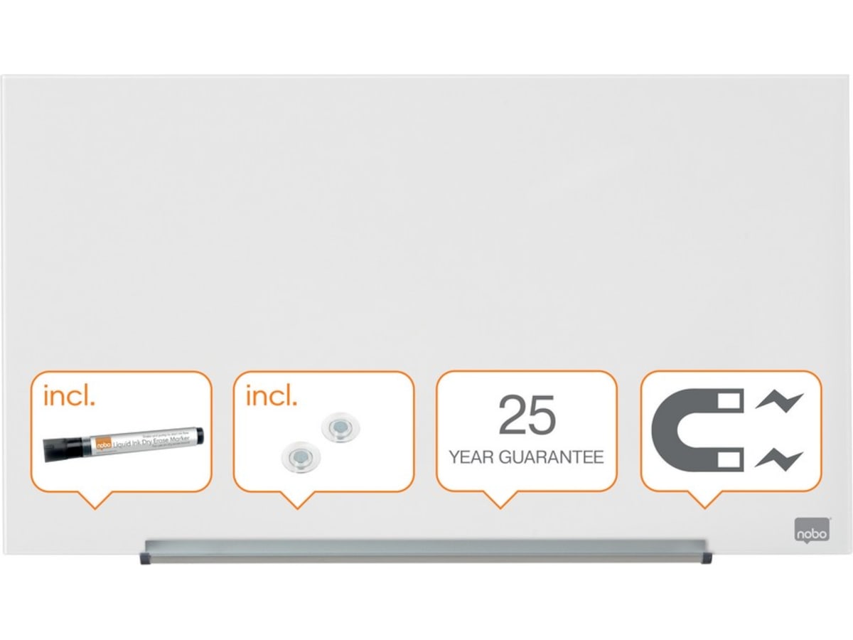 Nobo Whiteboard Glas Widescreen 31" Glasstavlor