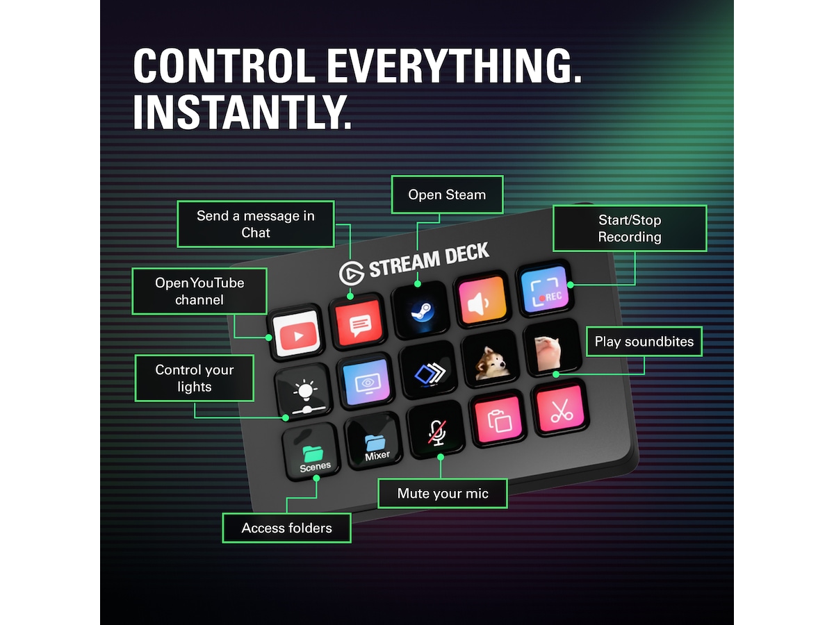 Elgato Stream Deck MK.2 Streaming tillbehör