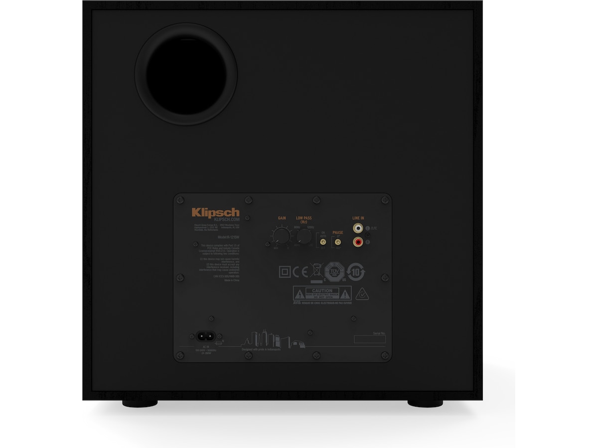 Klipsch R-121SW subwoofer, 12" bas Subwoofer
