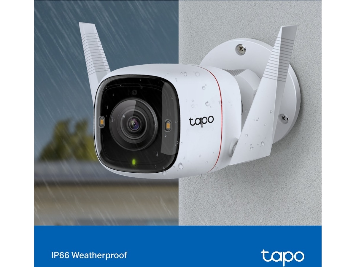 TP-Link Tapo C320WS 2K WiFi Camera Outdoor (vit) Övervakningskamera