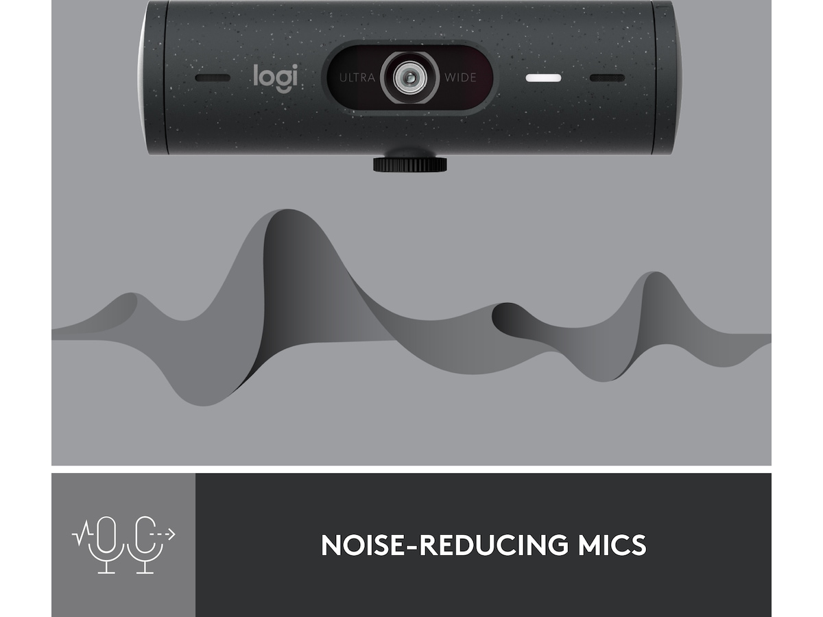 Logitech Brio 500 webbkamera (graphite) Webbkamera