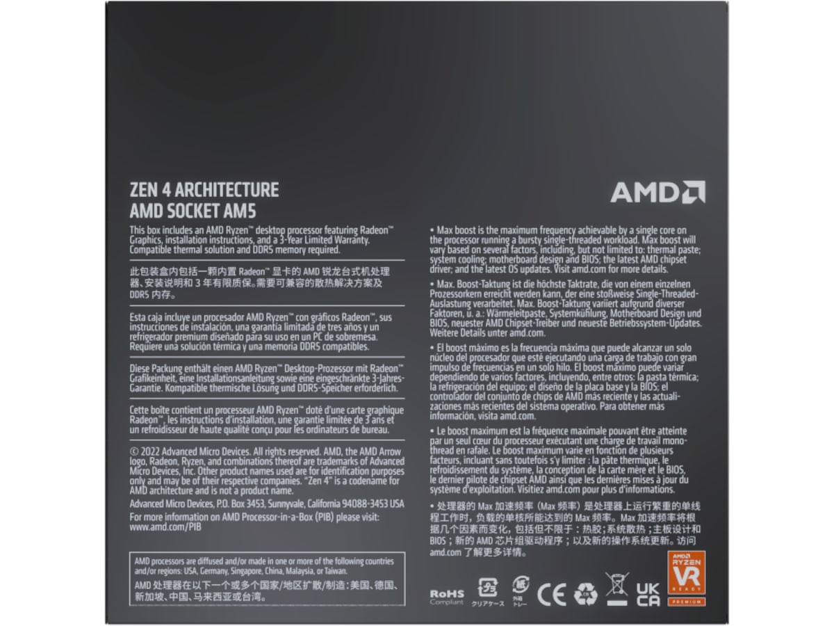 AMD Ryzen 5 7600X CPU Processor