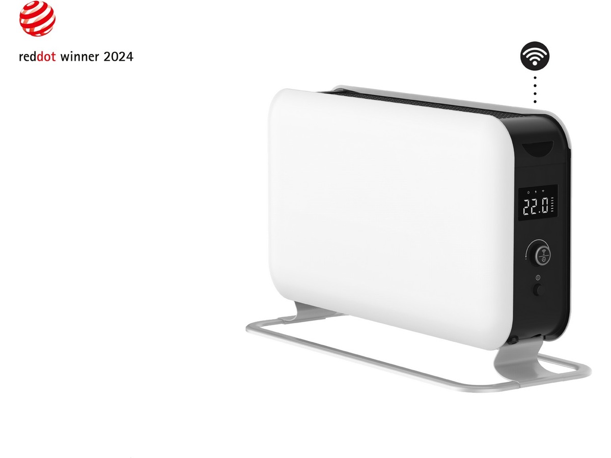 Mill Max WiFi golvelement 1500W (vit) Fristående element