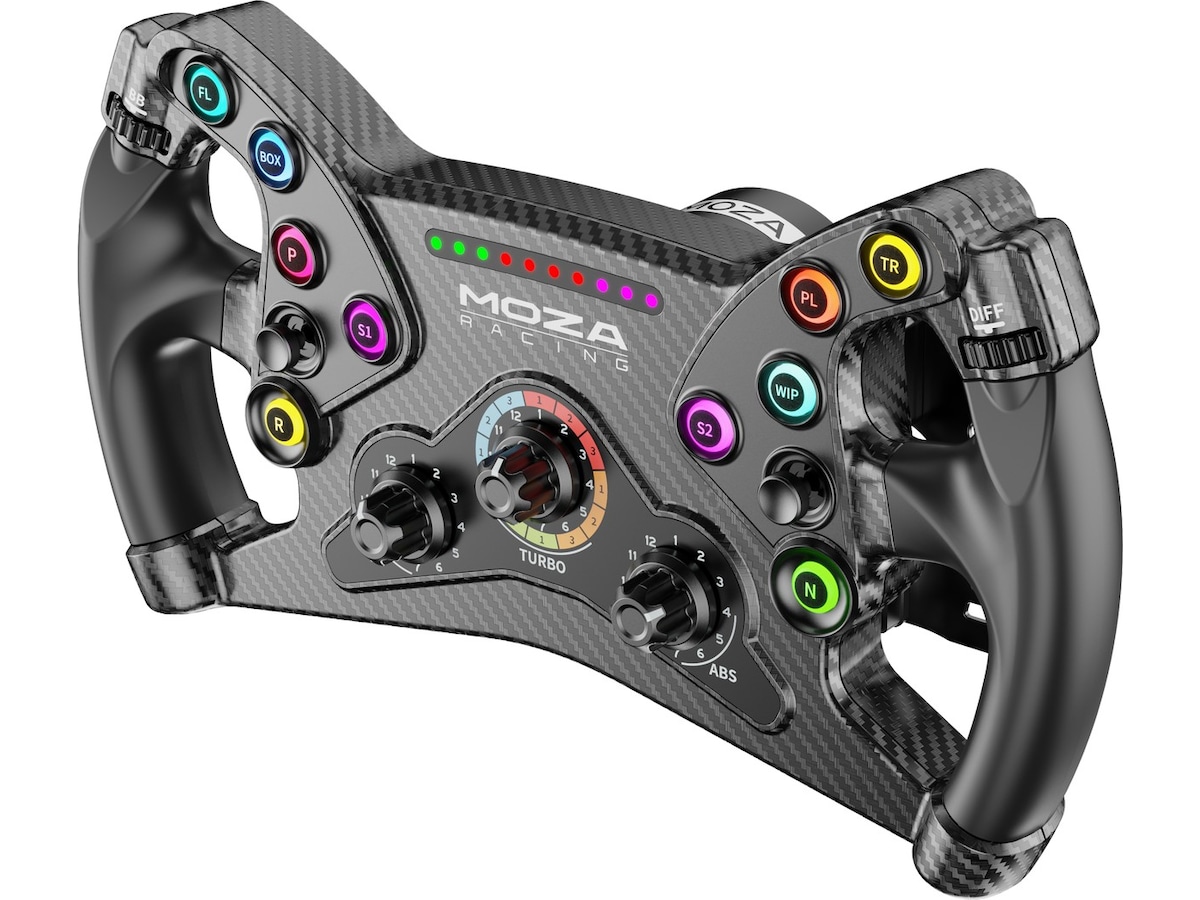Moza Racing KS Formula Rat Ratt och pedaler