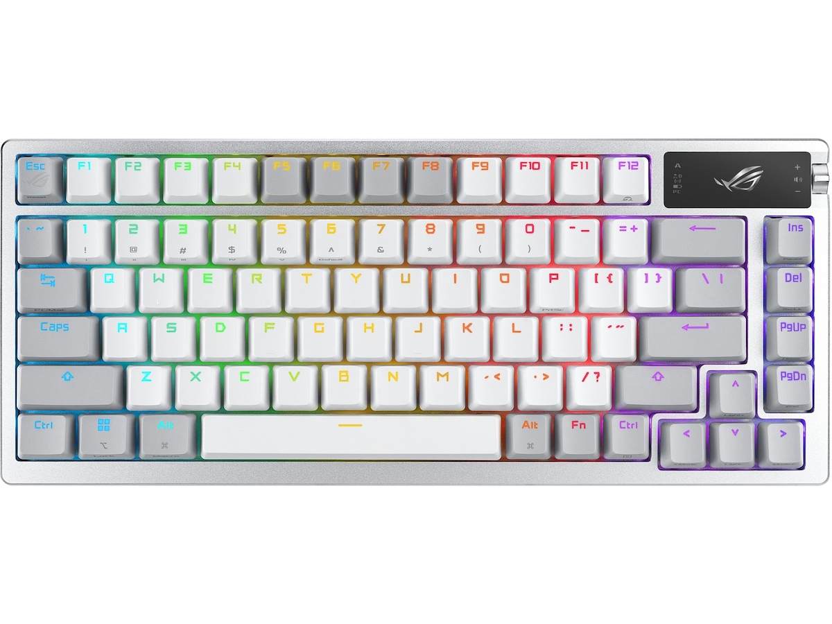 ASUS ROG Azoth Trådlöst DIY Gamingtangentbord (vit) Gamingtangentbord