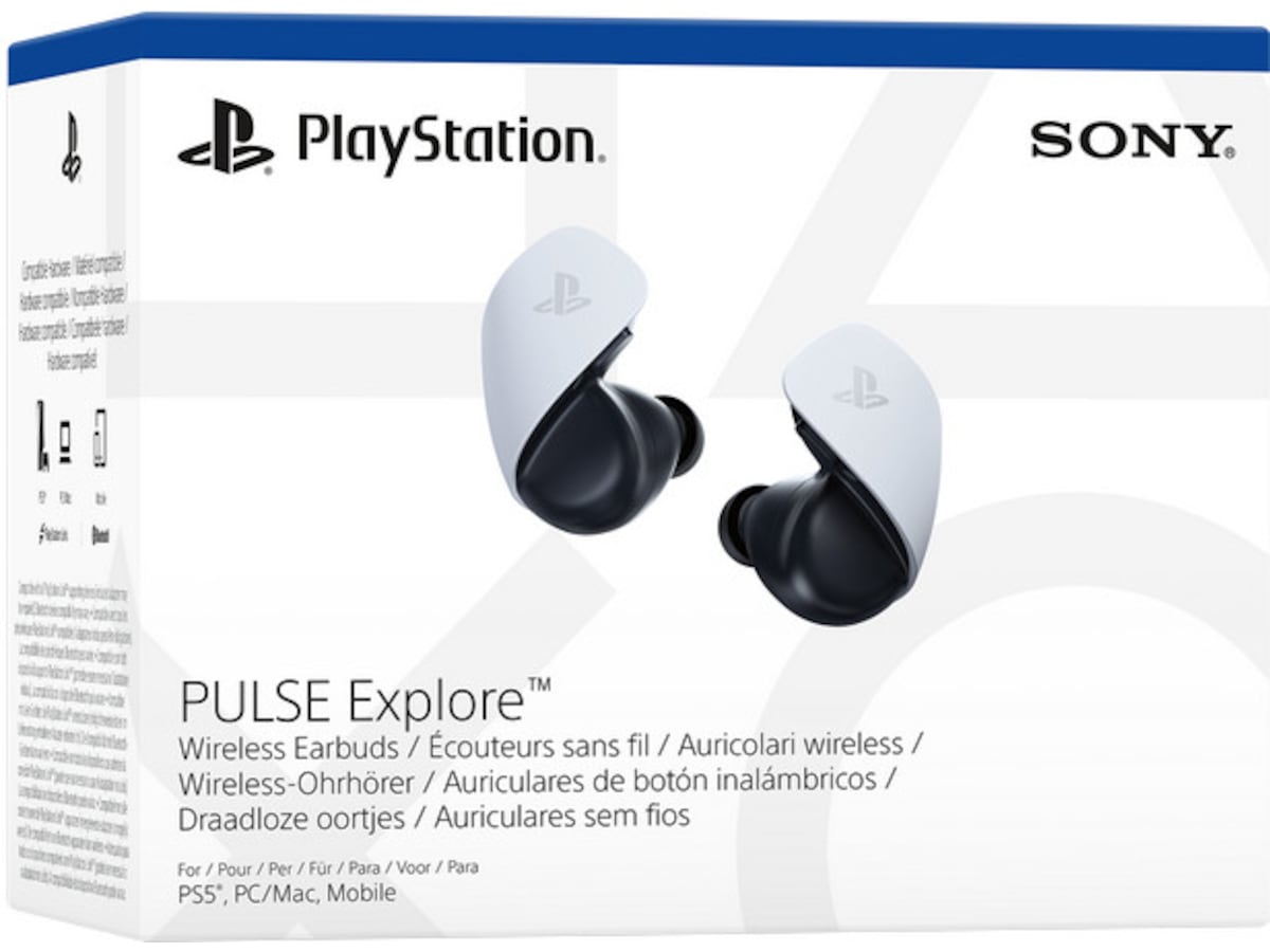 PlayStation Pulse Explore trådlösa hörlurar (vit) Gamingheadset