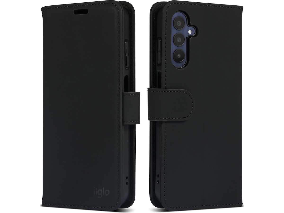 iiglo Samsung Galaxy A25 Plånboksfodral (svart) Mobilskal
