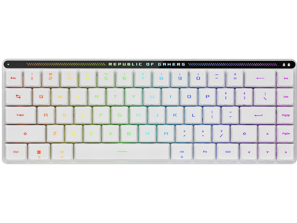 ASUS ROG Falchion RX Low Profile Optical trådlöst gamingtangentbord(vit) Gamingtangentbord