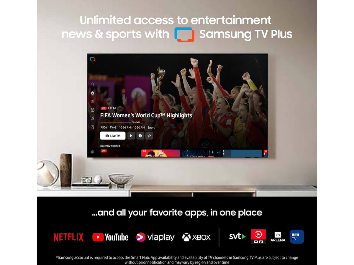 Samsung 98" DU9005K LED TV TU98DU9005K Över 80 tums TV