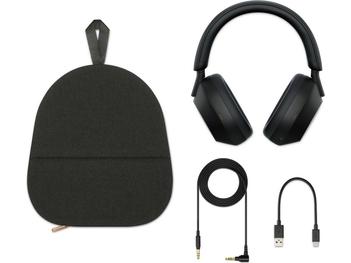 Sony WH-1000XM5 trådlösa hörlurar, Over-Ear (svart) Hörlurar