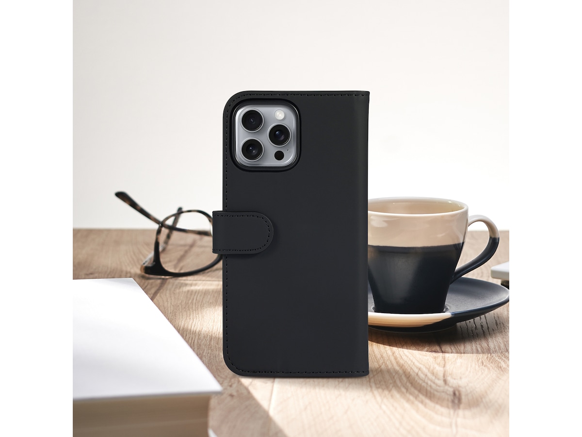 iiglo iPhone 16 Pro Max Plånboksfodral (svart) Mobilskal
