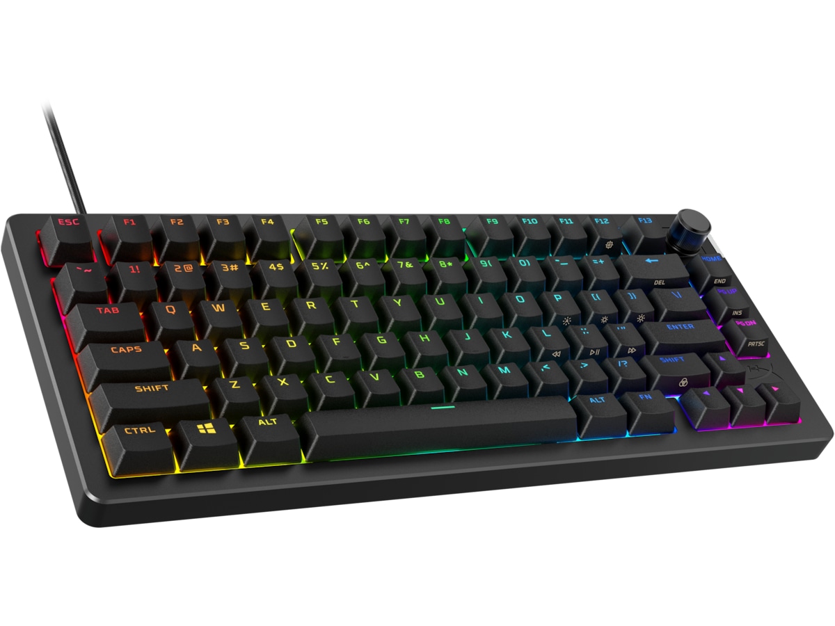 HyperX Alloy Rise 75 gamingtangentbord (svart) -B-Grade Demo tangentbord